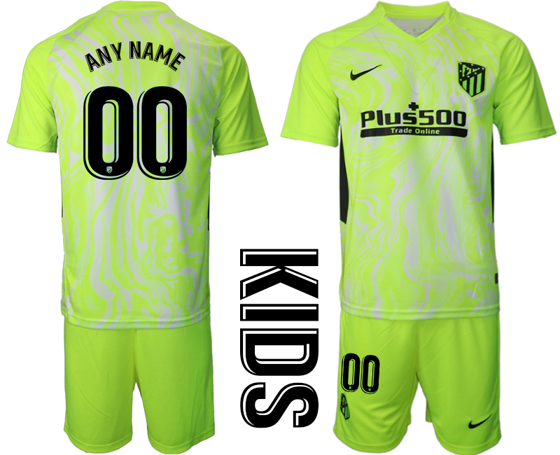 2021 Atltico Madrid away youth custom soccer jerseys